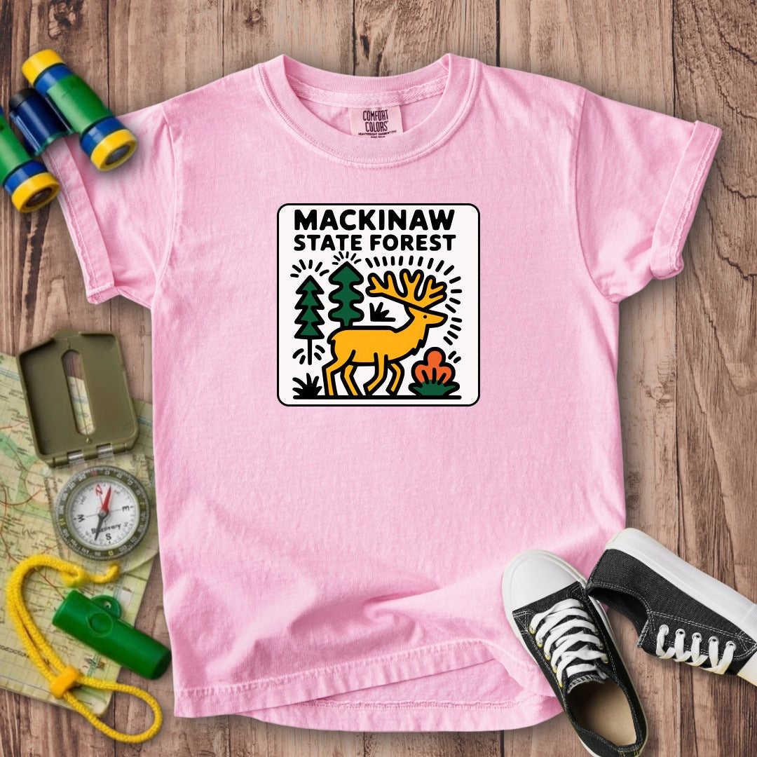 Mackinaw State Forest Kids Cotton T-Shirt