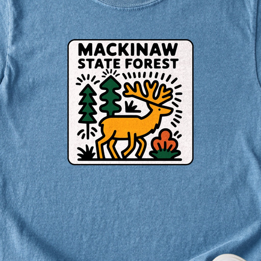 Mackinaw State Forest Kids Cotton T-Shirt