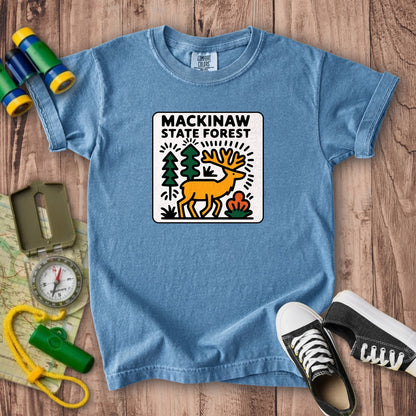 Mackinaw State Forest Kids Cotton T-Shirt