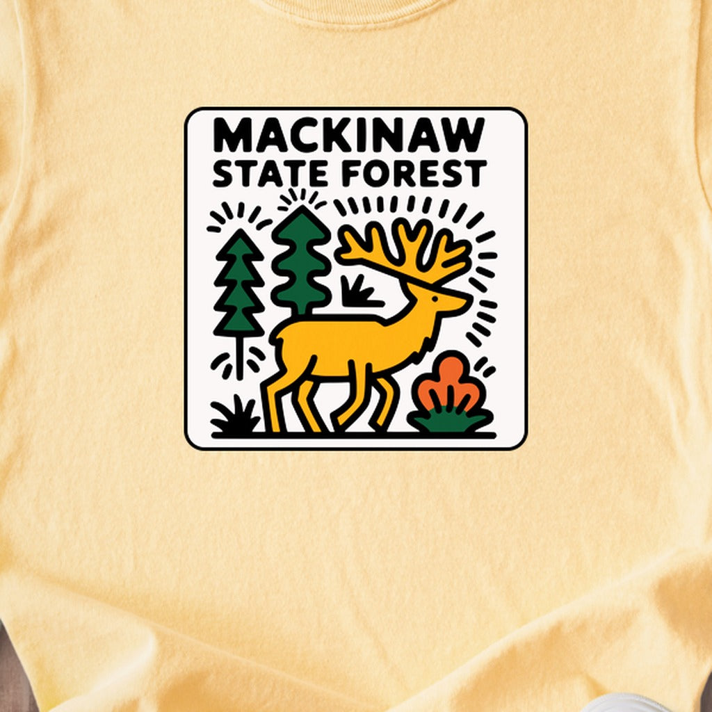 Mackinaw State Forest Kids Cotton T-Shirt