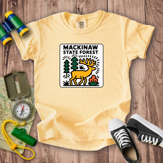 Mackinaw State Forest Kids Cotton T-Shirt