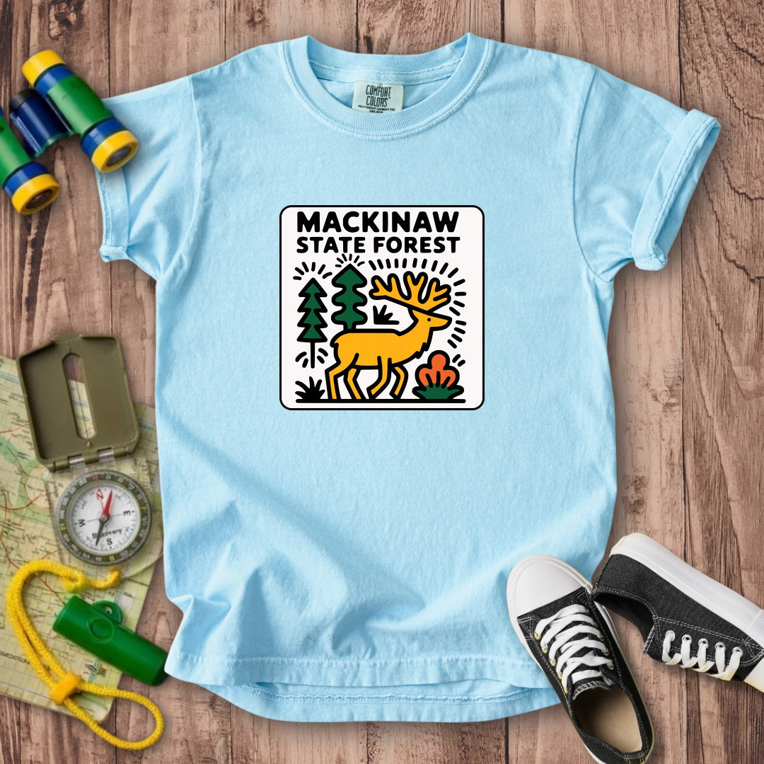 Mackinaw State Forest Kids Cotton T-Shirt