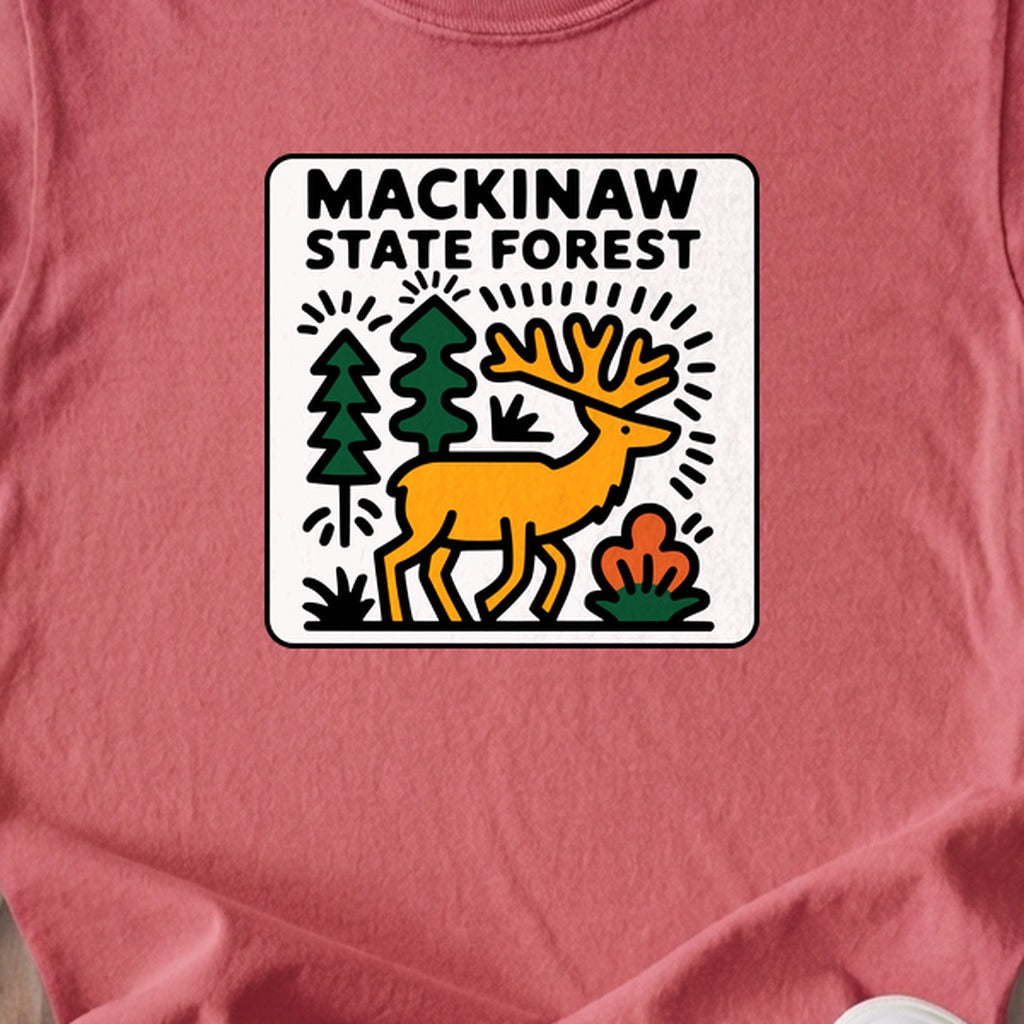 Mackinaw State Forest Kids Cotton T-Shirt