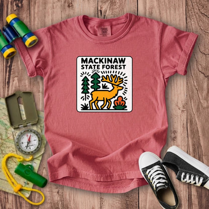Mackinaw State Forest Kids Cotton T-Shirt