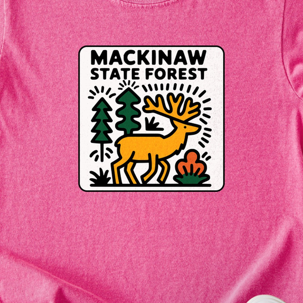 Mackinaw State Forest Kids Cotton T-Shirt