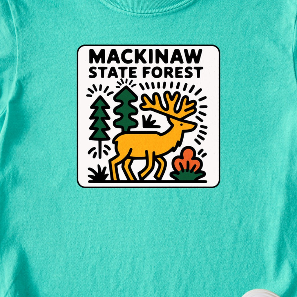 Mackinaw State Forest Kids Cotton T-Shirt