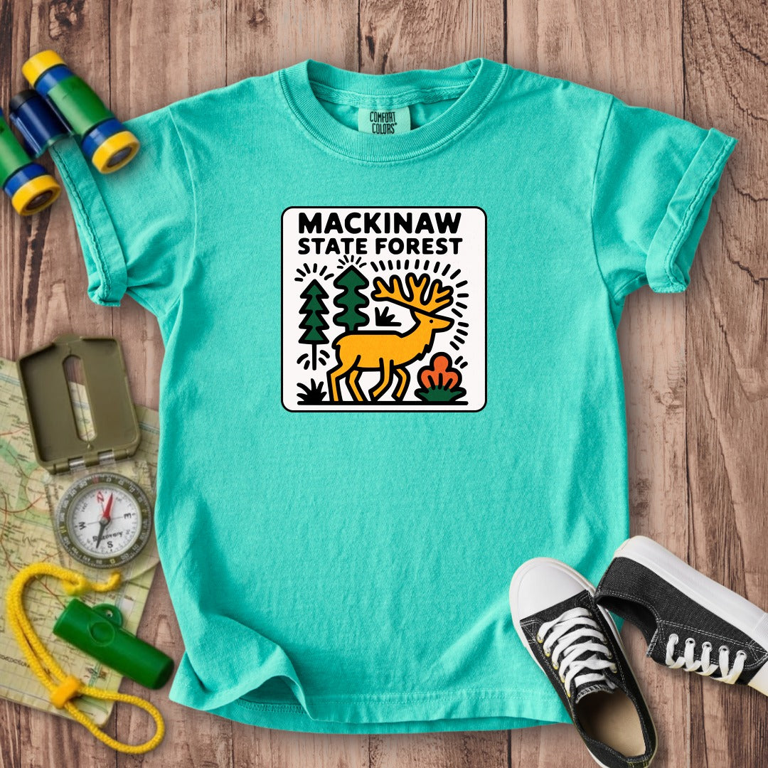 Mackinaw State Forest Kids Cotton T-Shirt