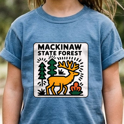 Mackinaw State Forest Kids Cotton T-Shirt
