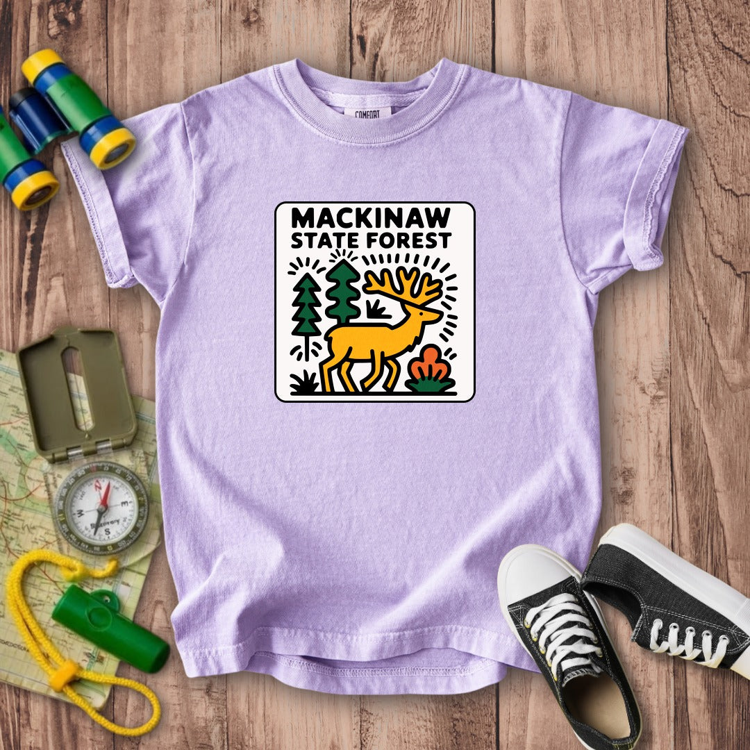 Mackinaw State Forest Kids Cotton T-Shirt