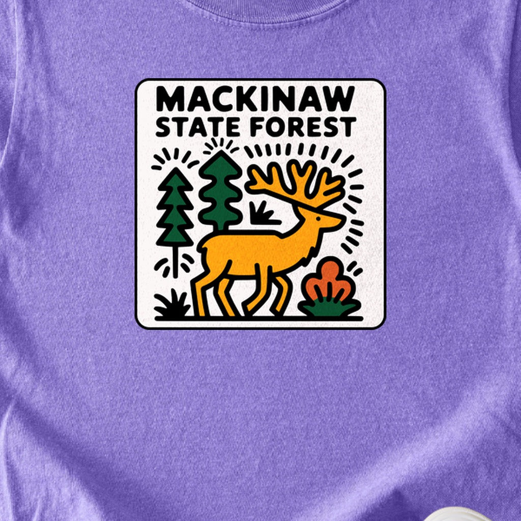 Mackinaw State Forest Kids Cotton T-Shirt