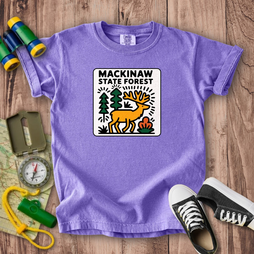 Mackinaw State Forest Kids Cotton T-Shirt
