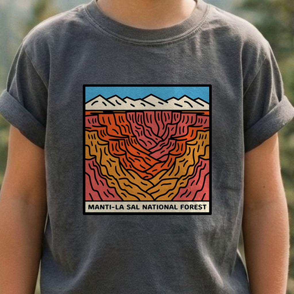 Manti-La Sal National Forest Kids Cotton T-Shirt