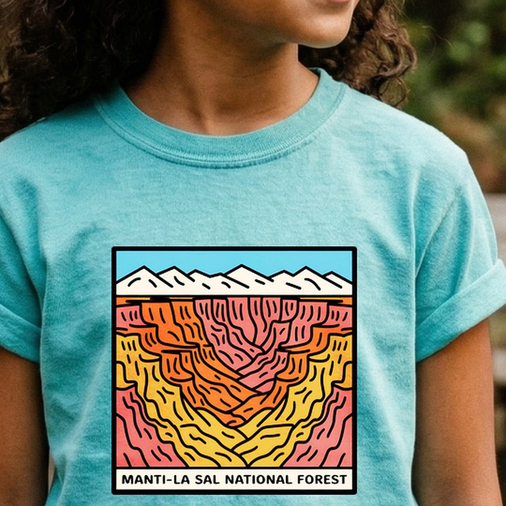 Manti-La Sal National Forest Kids Cotton T-Shirt