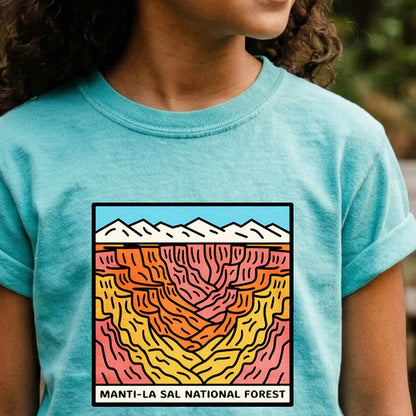 Manti-La Sal National Forest Kids Cotton T-Shirt