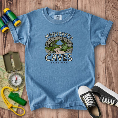 Maquoketa Caves State Park Kids Cotton T-Shirt
