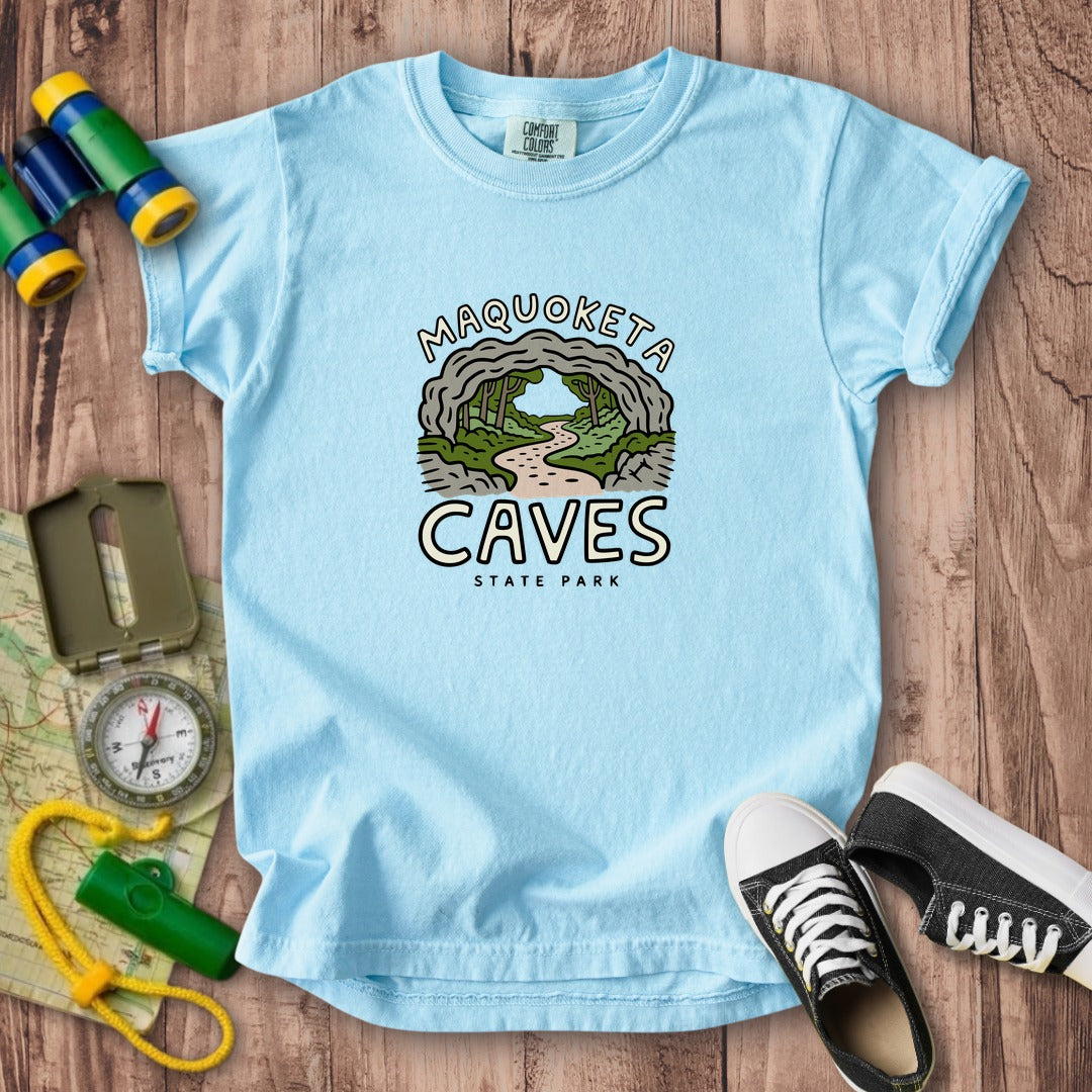 Maquoketa Caves State Park Kids Cotton T-Shirt