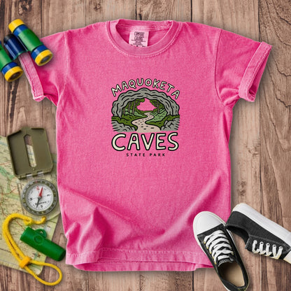 Maquoketa Caves State Park Kids Cotton T-Shirt