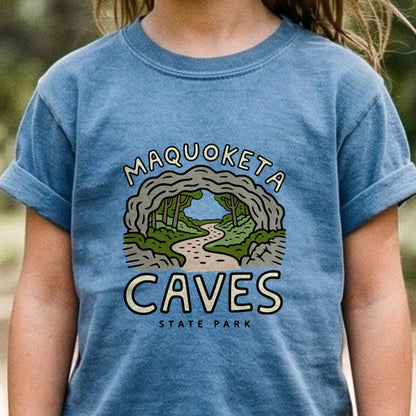 Maquoketa Caves State Park Kids Cotton T-Shirt