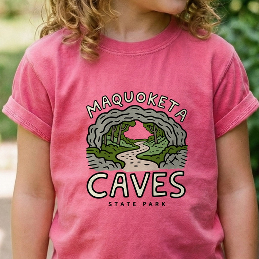 Maquoketa Caves State Park Kids Cotton T-Shirt