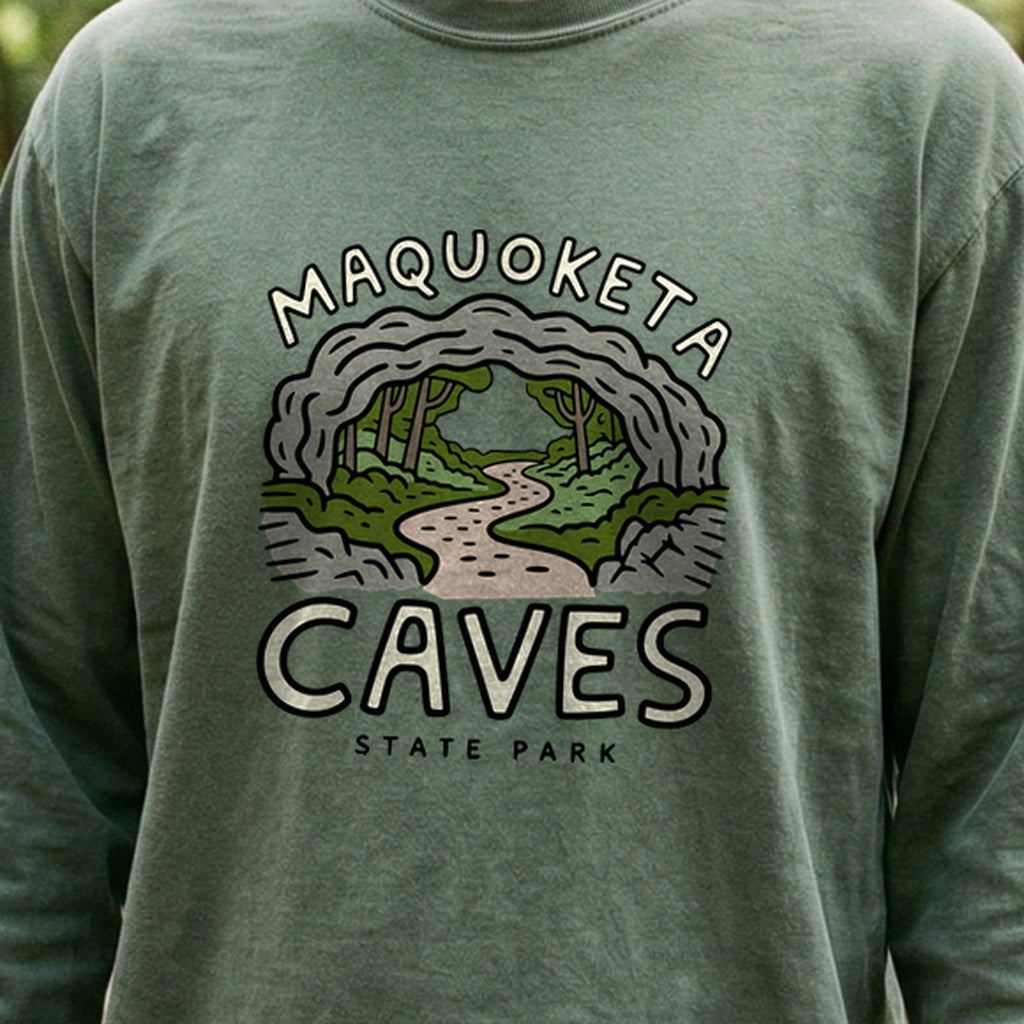 Maquoketa Caves State Park Cotton Long Sleeve