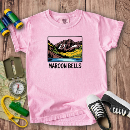 Maroon Bells Kids Cotton T-Shirt