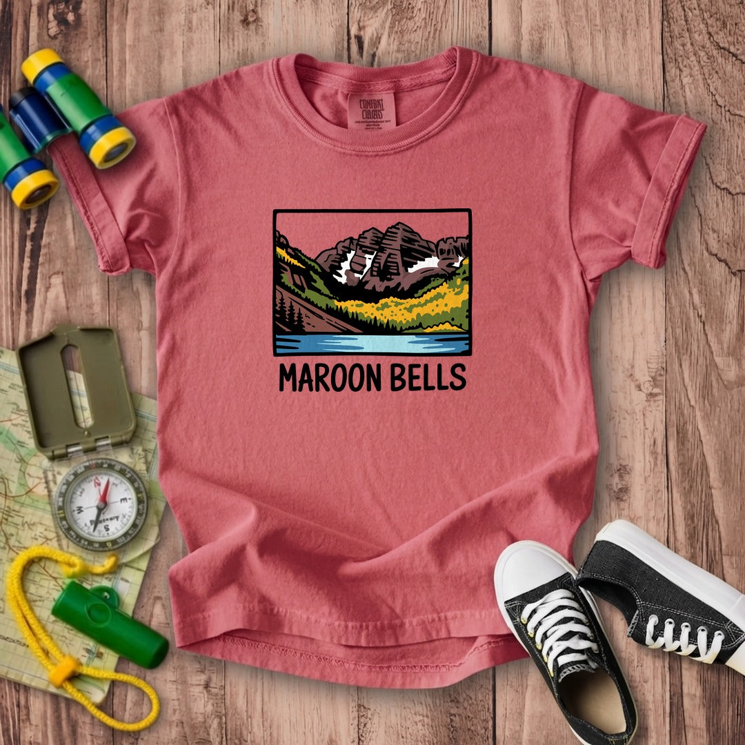 Maroon Bells Kids Cotton T-Shirt
