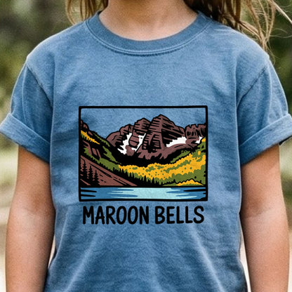 Maroon Bells Kids Cotton T-Shirt