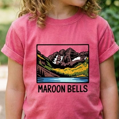 Maroon Bells Kids Cotton T-Shirt
