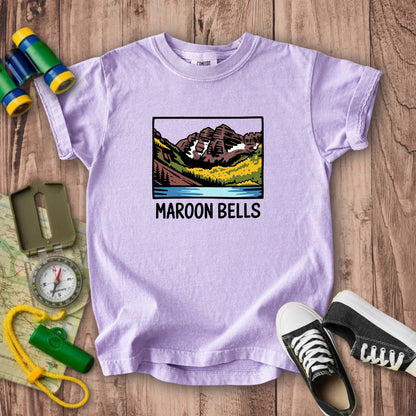 Maroon Bells Kids Cotton T-Shirt