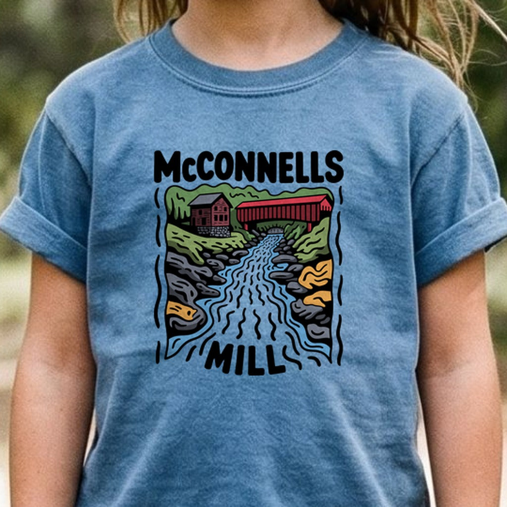 McConnells Mill State Park Kids Cotton T-Shirt