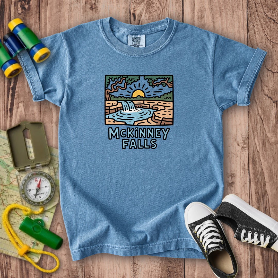 McKinney Falls Kids Cotton T-Shirt