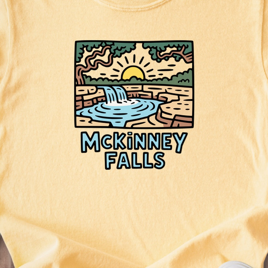 McKinney Falls Kids Cotton T-Shirt