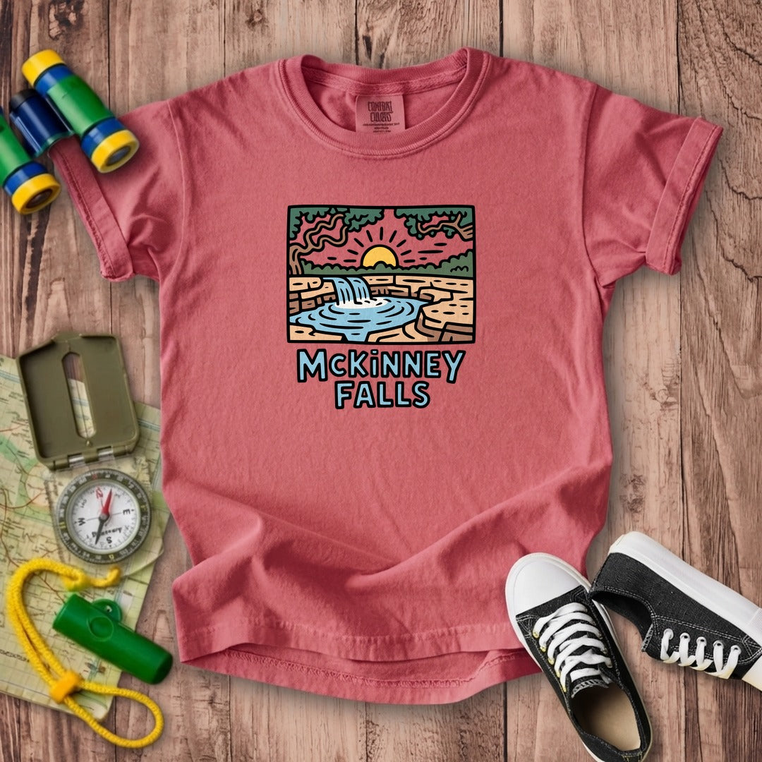 McKinney Falls Kids Cotton T-Shirt