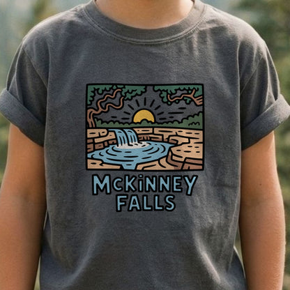 McKinney Falls Kids Cotton T-Shirt