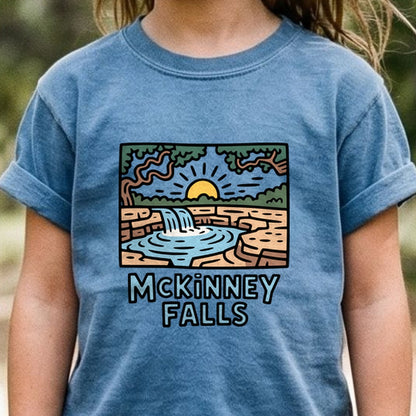 McKinney Falls Kids Cotton T-Shirt
