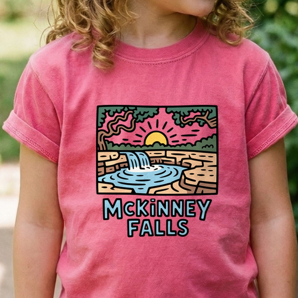 McKinney Falls Kids Cotton T-Shirt