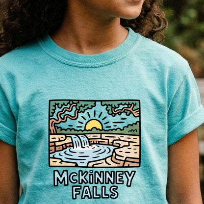 McKinney Falls Kids Cotton T-Shirt