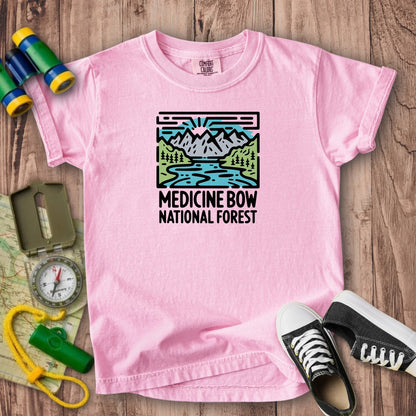 Medicine Bow National Forest Kids Cotton T-Shirt