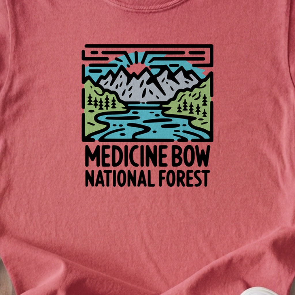 Medicine Bow National Forest Kids Cotton T-Shirt