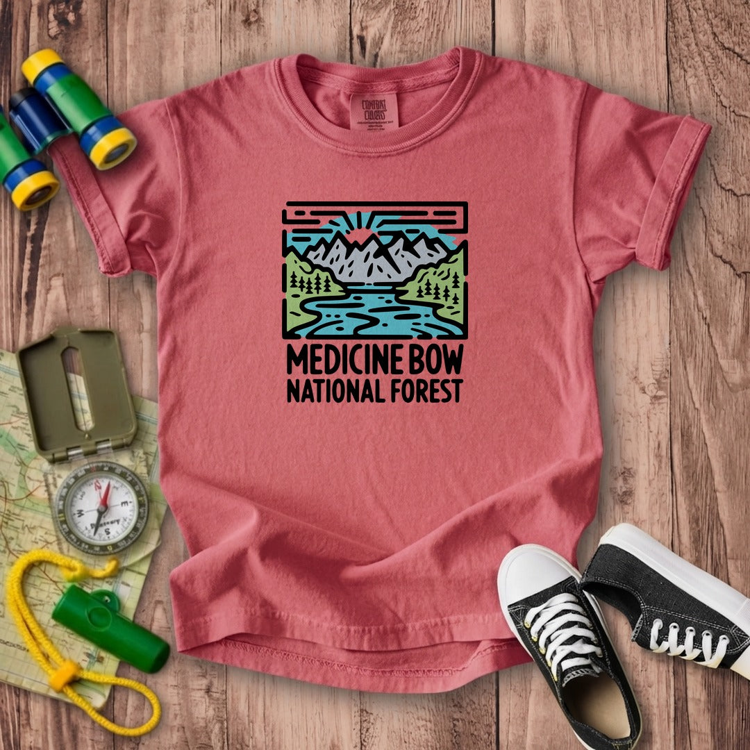 Medicine Bow National Forest Kids Cotton T-Shirt