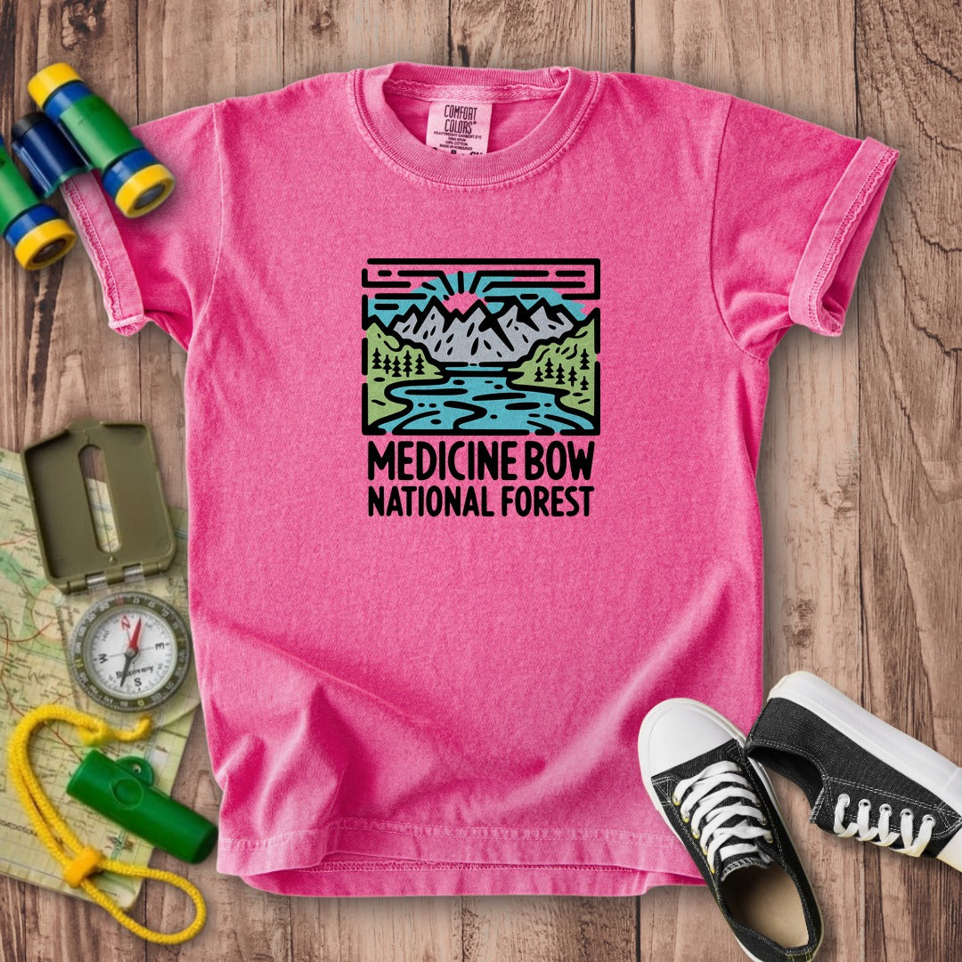 Medicine Bow National Forest Kids Cotton T-Shirt