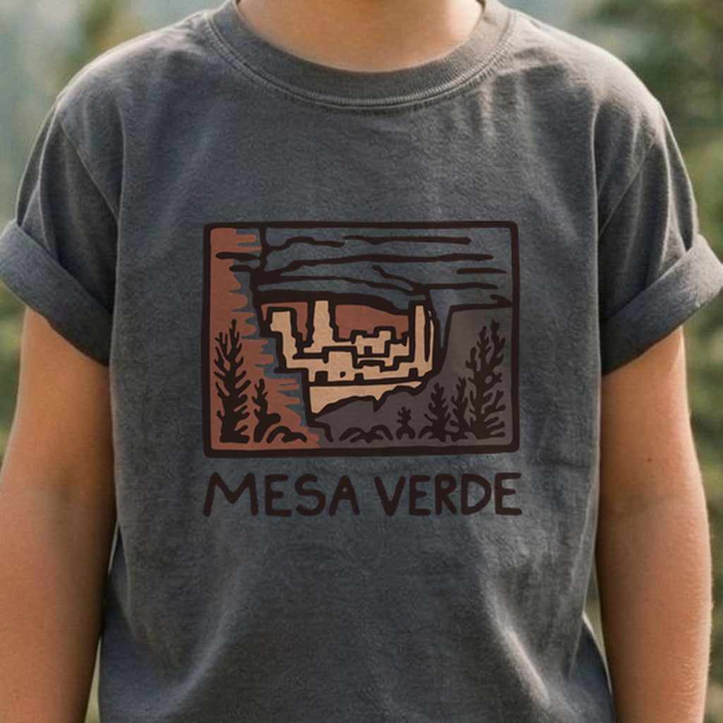 Mesa Verde National Park Kids Cotton T-Shirt