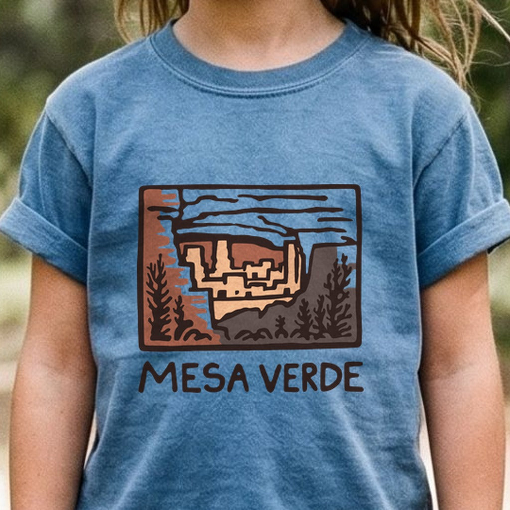 Mesa Verde National Park Kids Cotton T-Shirt