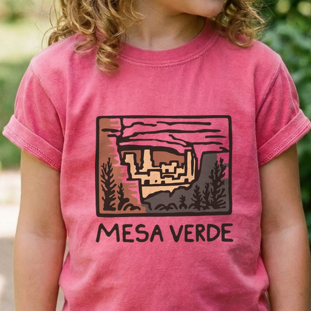Mesa Verde National Park Kids Cotton T-Shirt