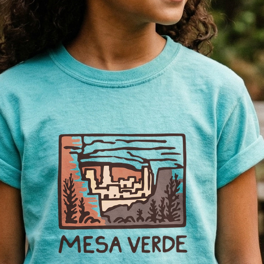 Mesa Verde National Park Kids Cotton T-Shirt