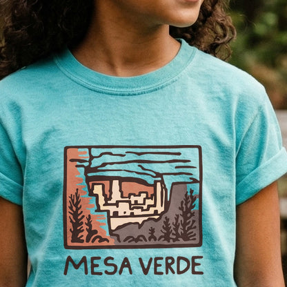 Mesa Verde National Park Kids Cotton T-Shirt