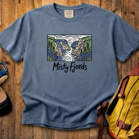 Misty Fjords National Monument Cotton T-Shirt