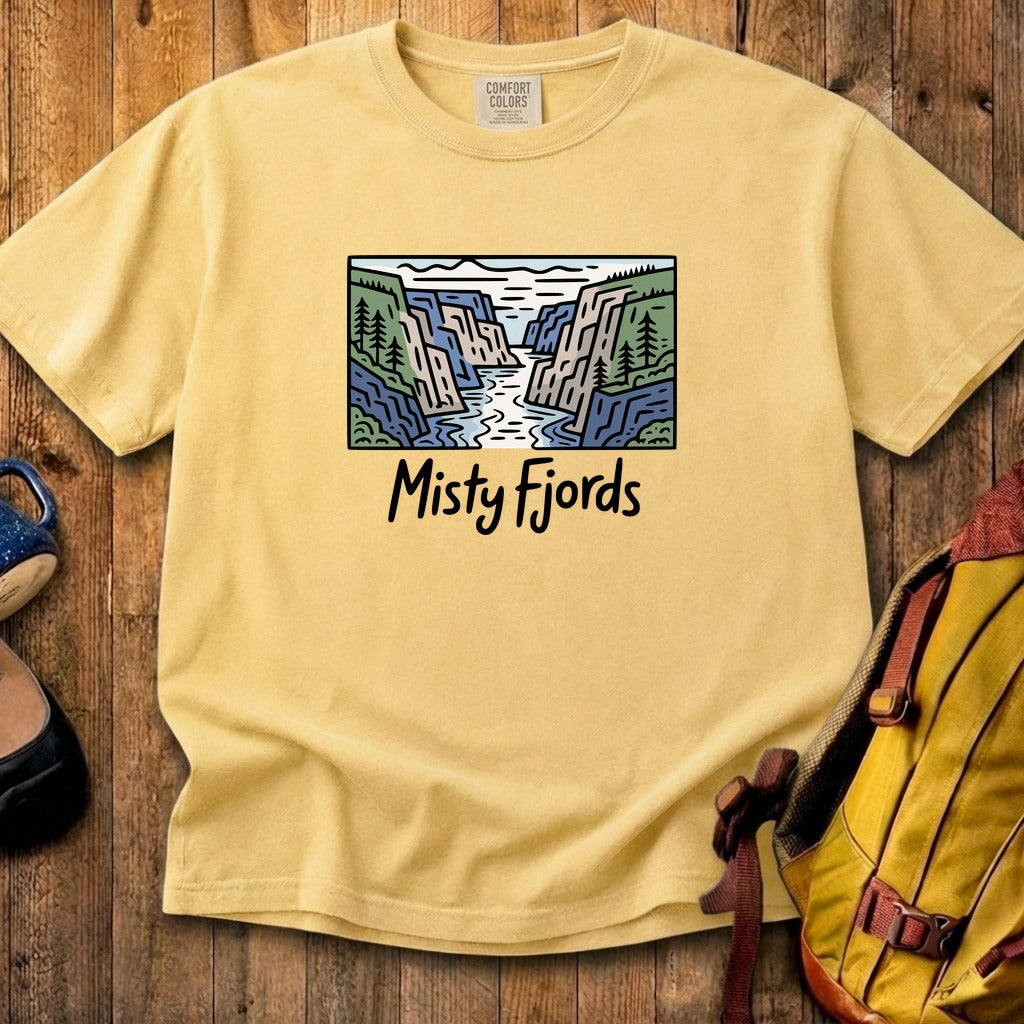 Misty Fjords National Monument Cotton T-Shirt