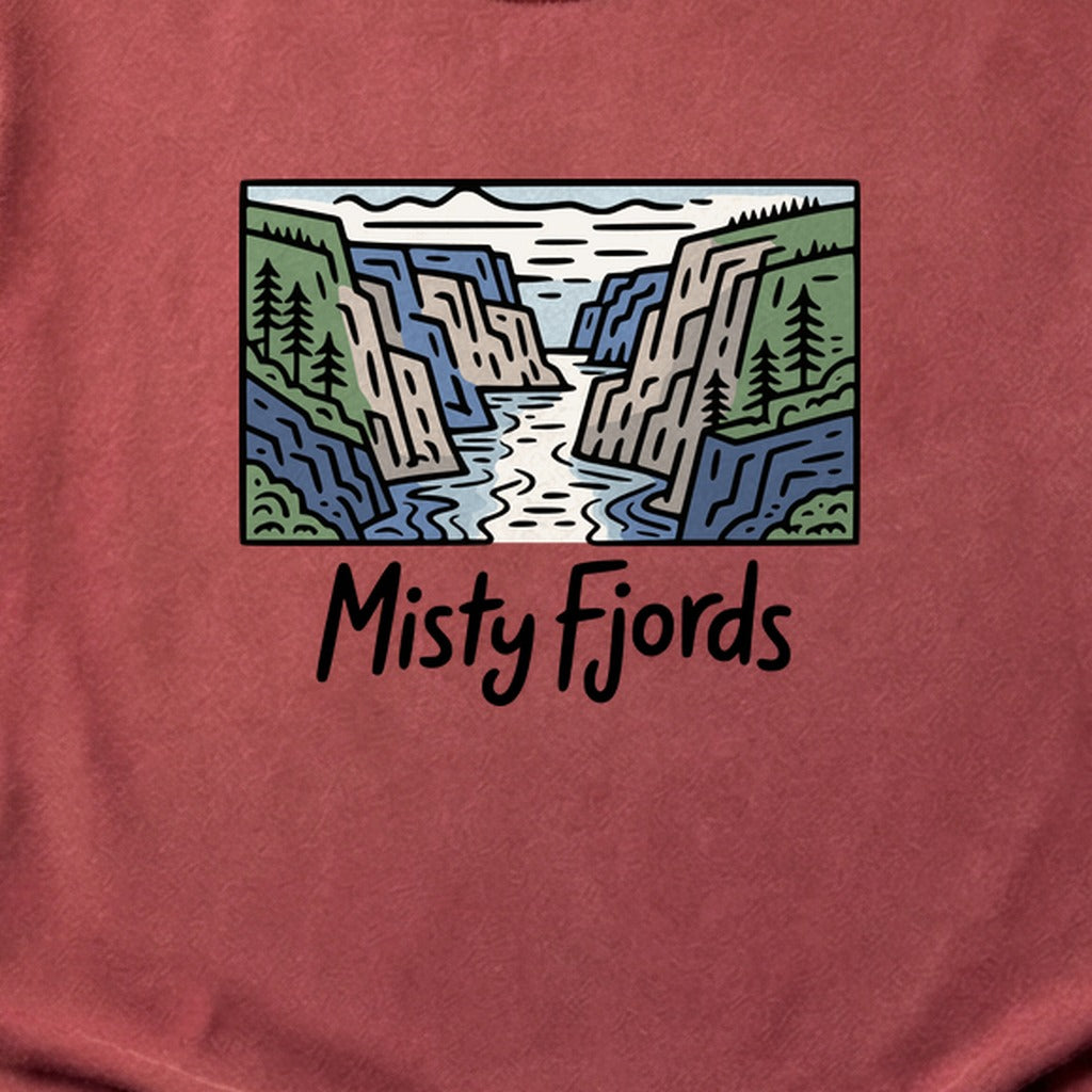 Misty Fjords National Monument Cotton T-Shirt