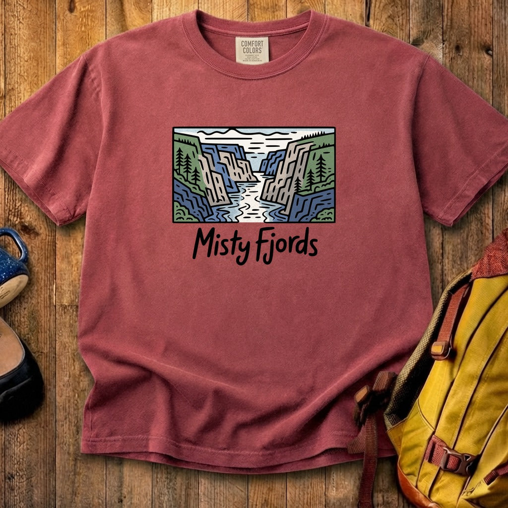 Misty Fjords National Monument Cotton T-Shirt